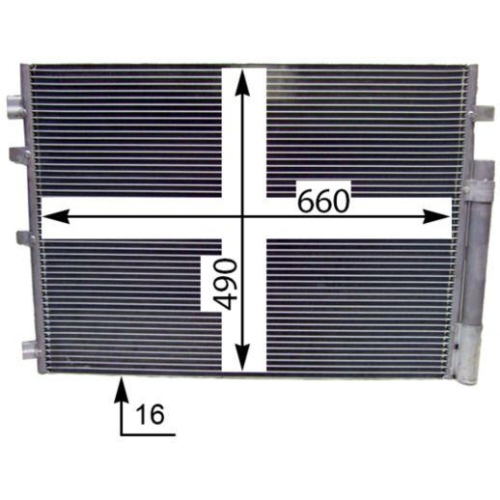 MAHLE Kondensator, Klimaanlage BEHR AC 773 000S