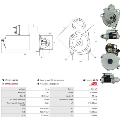 AS-PL Starter AS S0258