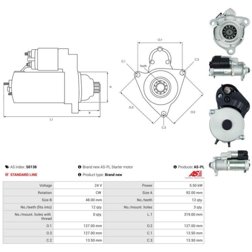 AS-PL Starter AS S0138