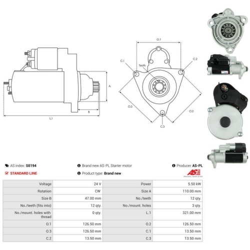 AS-PL Starter AS S0194