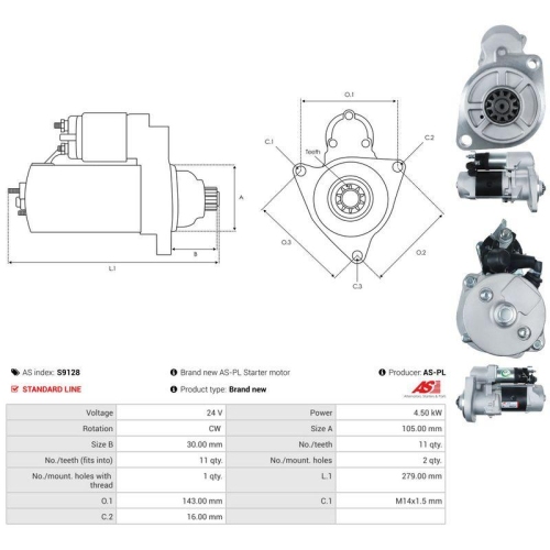 AS-PL Starter AS S9128