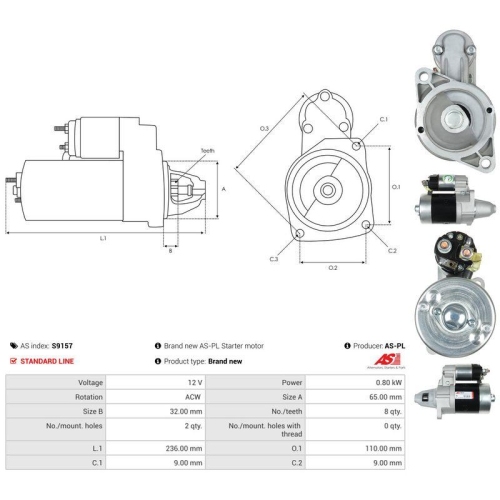 AS-PL Starter AS S9157