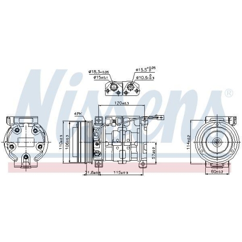 NISSENS Kompressor, Klimaanlage ** FIRST FIT ** 89099
