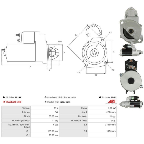 AS-PL Starter AS S0298