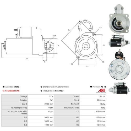 AS-PL Starter AS S4013