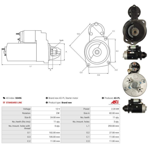 AS-PL Starter AS S0496