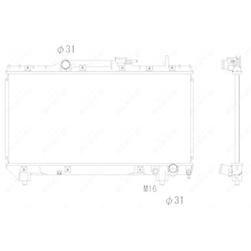 NRF Kühler, Motorkühlung 517590