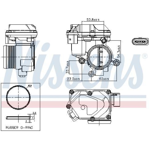 NISSENS Drosselklappenstutzen ** FIRST FIT ** 955258