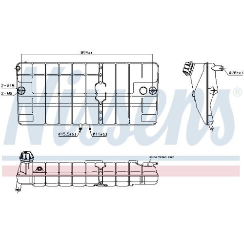NISSENS Ausgleichsbeh&auml;lter, K&uuml;hlmittel ** FIRST FIT ** 996030