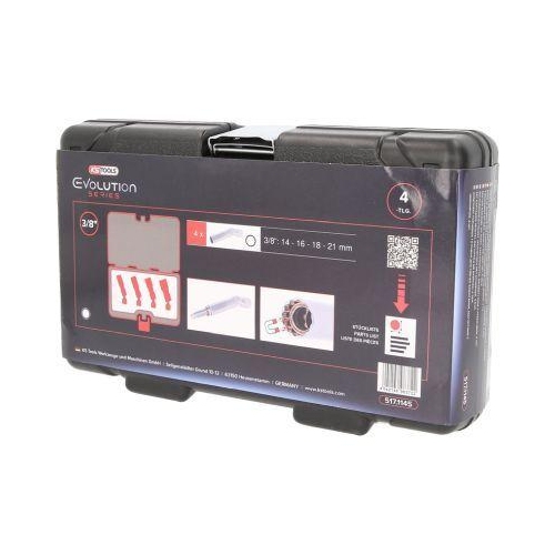 3/8 Zoll Z&uuml;ndkerzen-Stecknuss-Satz 4-tlg magnetisch mit Gelenk KS TOOLS 517.1145