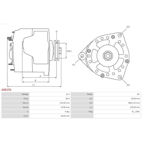 AS-PL Generator Brandneu AS-PL