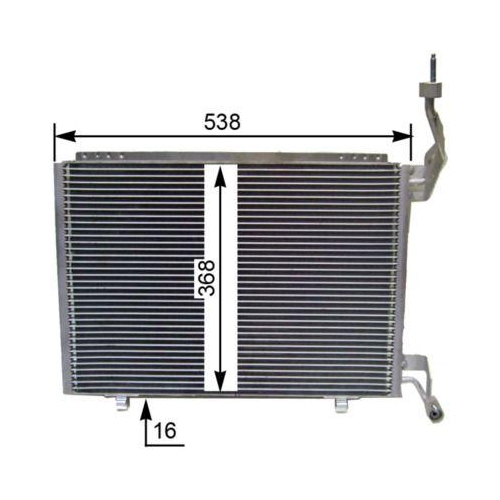 MAHLE Kondensator, Klimaanlage BEHR AC 847 000S