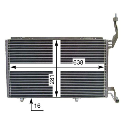 MAHLE Kondensator, Klimaanlage BEHR AC 848 000S