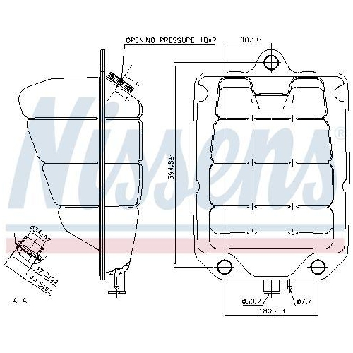 NISSENS Ausgleichsbeh&auml;lter, K&uuml;hlmittel ** FIRST FIT ** 996055