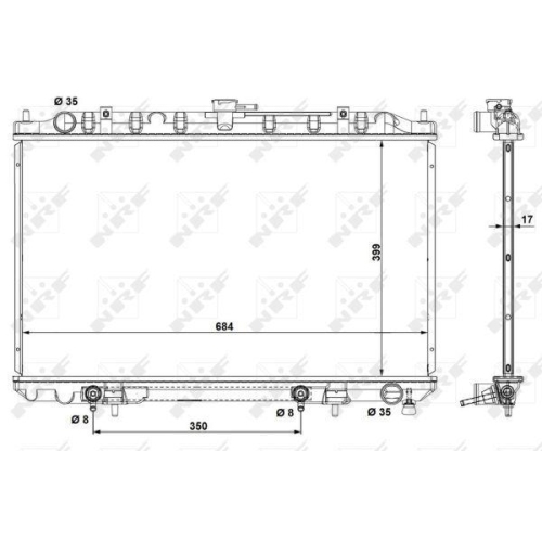 NRF K&uuml;hler, Motork&uuml;hlung EASY FIT 53693