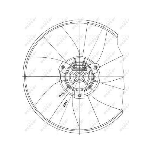 NRF Lüfter, Motorkühlung 47660