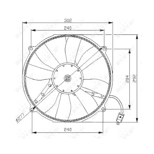 NRF Lüfter, Motorkühlung 47046