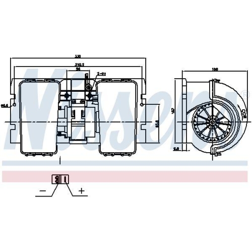 NISSENS Innenraumgebl&auml;se 87790
