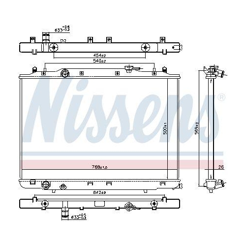 NISSENS K&uuml;hler, Motork&uuml;hlung 606314