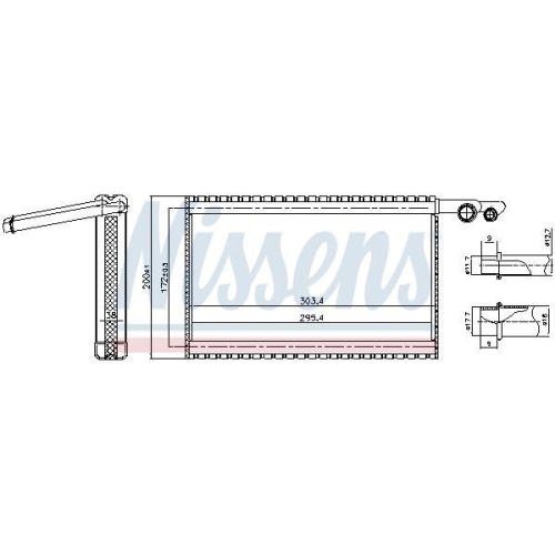 NISSENS Verdampfer, Klimaanlage 92329