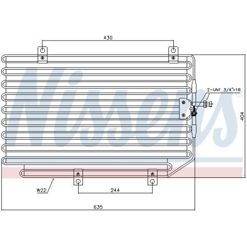 NISSENS Kondensator, Klimaanlage 94816