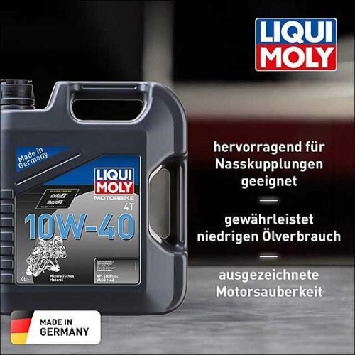 2x Liqui Moly Motorbike 4T 10W-40 Motor&ouml;l 4-Liter 3046 - 8 Liter