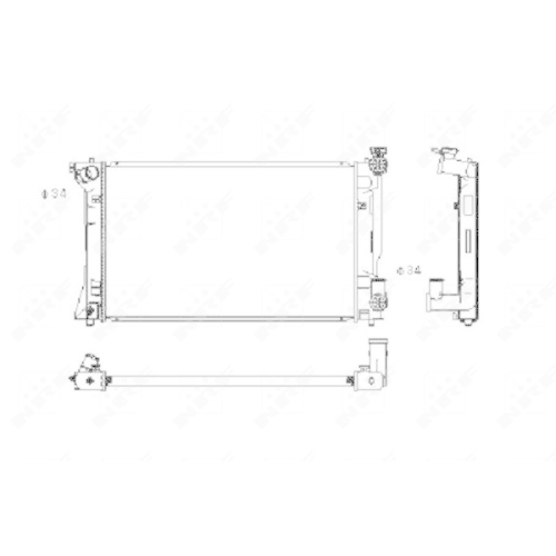 NRF Kühler, Motorkühlung 53394
