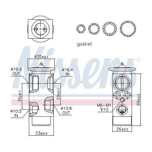 NISSENS Expansionsventil, Klimaanlage ** FIRST FIT ** 999224