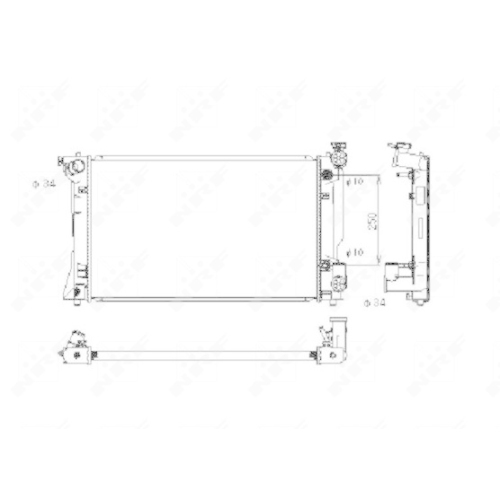 NRF Kühler, Motorkühlung 53395