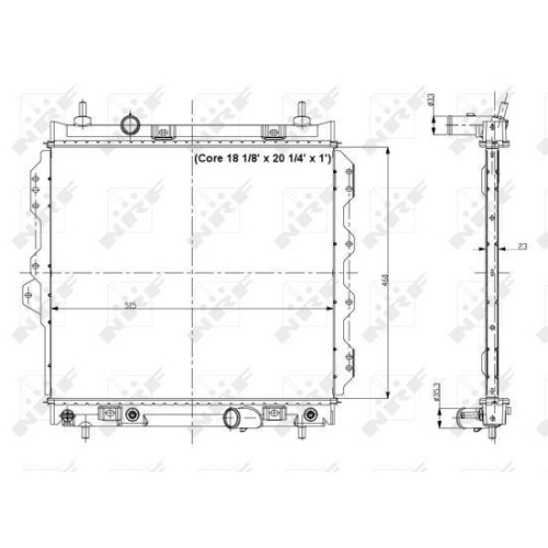 NRF K&uuml;hler, Motork&uuml;hlung EASY FIT 56018