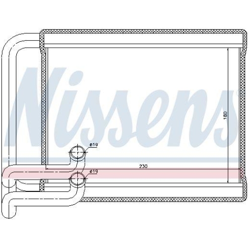 NISSENS W&auml;rmetauscher, Innenraumheizung 77534