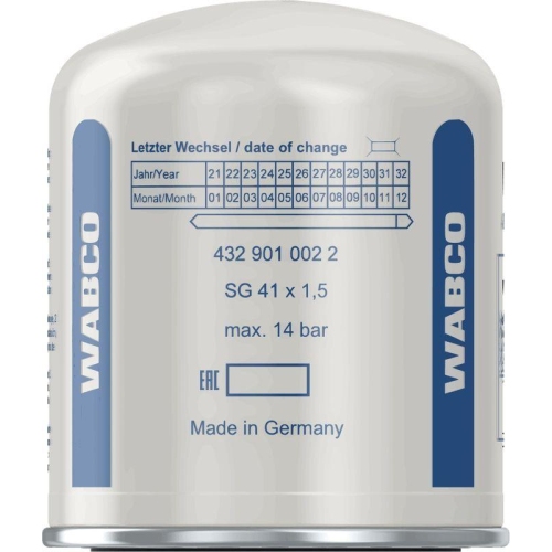 WABCO Lufttrocknerpatrone, Druckluftanlage 4329010022