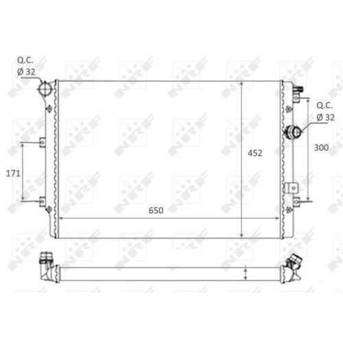 NRF Kühler, Motorkühlung 58464