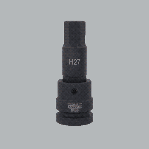 1 Zoll Kraft-Bit-Stecknuss Innensechskant, lang, 27 mm KS TOOLS 450.0495