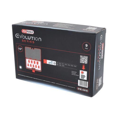 1/2 Zoll CHROMEplus Torx-E-Stecknuss-Satz, 9-tlg KS TOOLS 918.4410