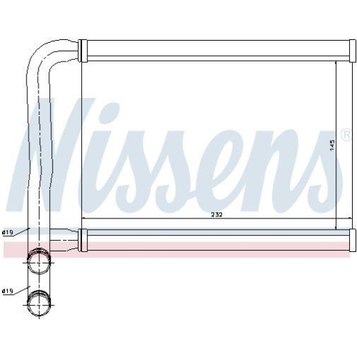NISSENS W&auml;rmetauscher, Innenraumheizung 77631