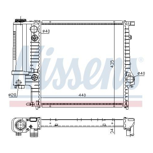 NISSENS Kühler, Motorkühlung 60613A