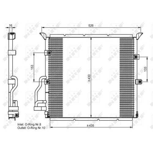 NRF Kondensator, Klimaanlage EASY FIT 35586