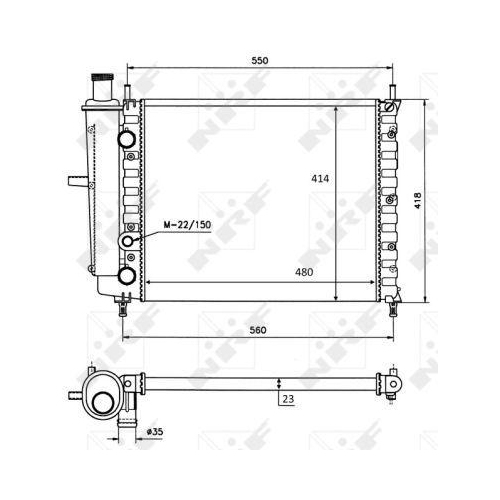 NRF K&uuml;hler, Motork&uuml;hlung 58016