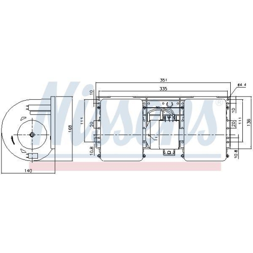 NISSENS Innenraumgebl&auml;se 87147