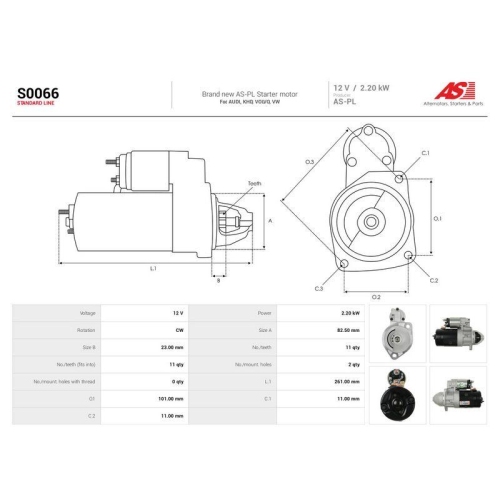 AS-PL Starter AS S0066