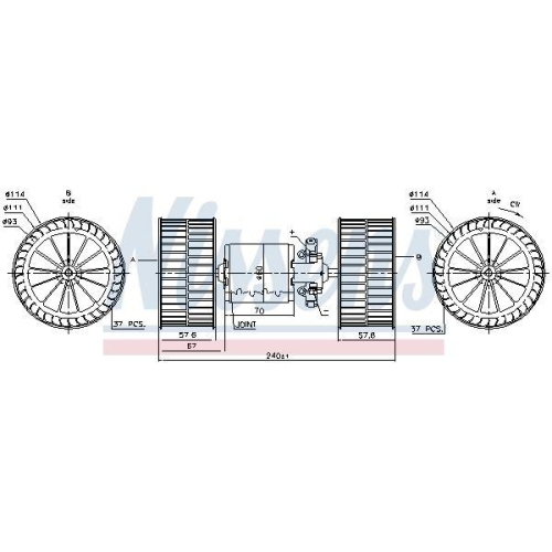 NISSENS Innenraumgebläse 87192