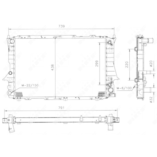 NRF Kühler, Motorkühlung 51319