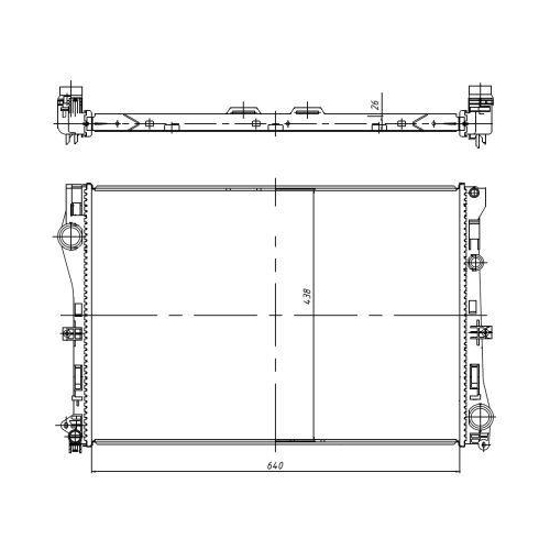NRF Kühler, Motorkühlung 50040