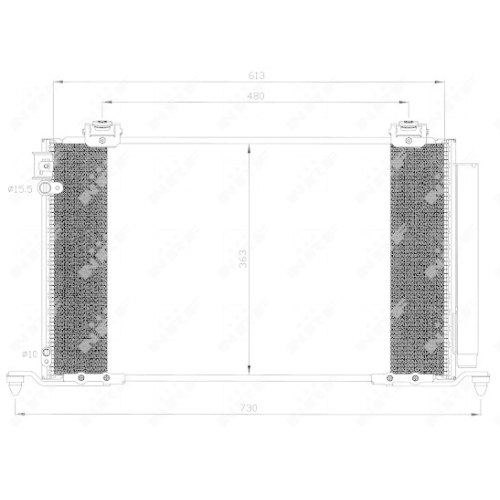 NRF Kondensator, Klimaanlage EASY FIT 35595