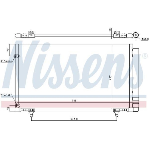 NISSENS Kondensator, Klimaanlage 940497