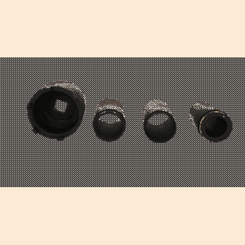 Nutmuttern-Schl&uuml;ssel-Satz mit 3 F&uuml;hrungsrohren f&uuml;r Mercedes 75 mm 4-tlg