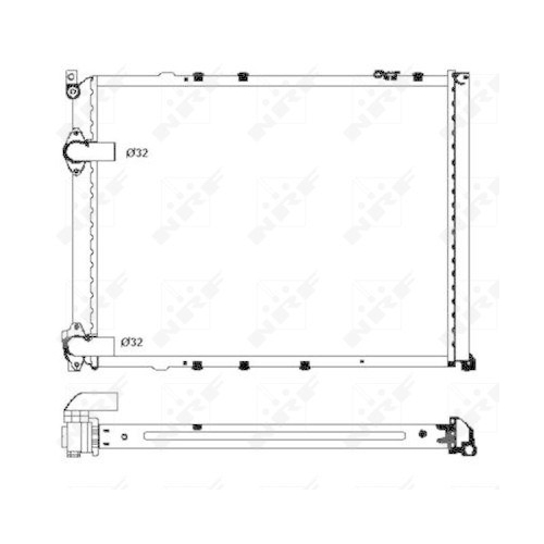 NRF K&uuml;hler, Motork&uuml;hlung EASY FIT 58848