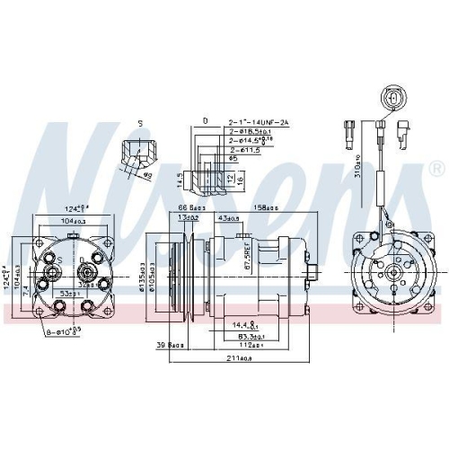NISSENS Kompressor, Klimaanlage ** FIRST FIT ** 89220