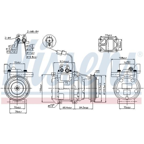 NISSENS Kompressor, Klimaanlage ** FIRST FIT ** 89289